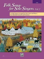 Folk Songs for Solo Singers, Vol. 2 Vocal Solo & Collections sheet music cover Thumbnail